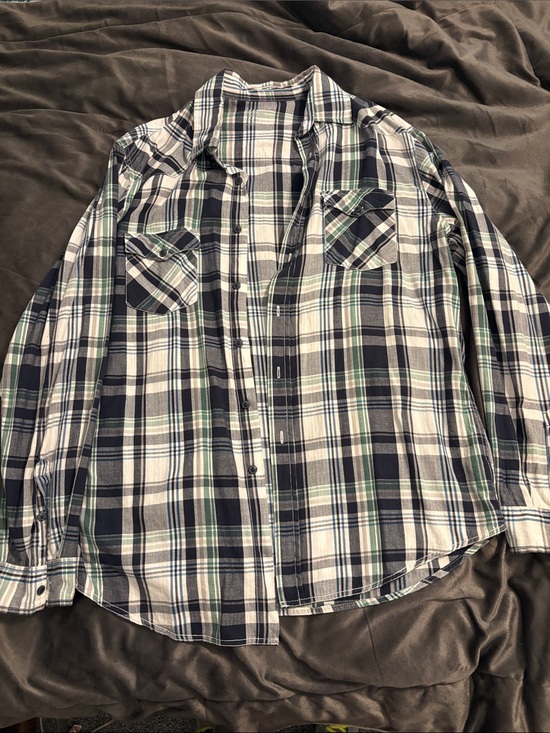 Mossimo Supply Co. Other - Mossimo Supply Co. Navy, White & Green Plaid Button-Down Shirt